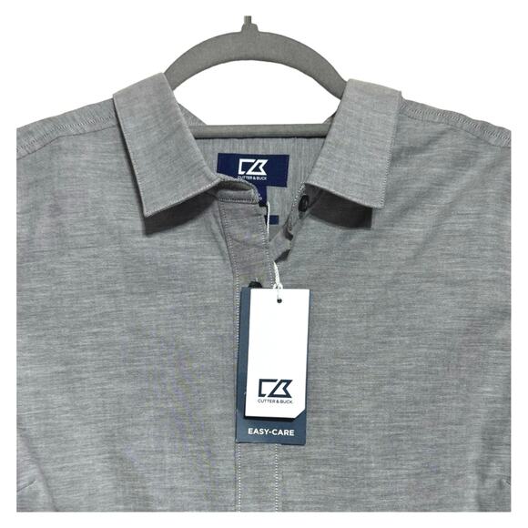 Cutter & Buck Women's Stretch Oxford Long Sleeve Easy Care Dress Shirt Size LG - Picture 9 of 11